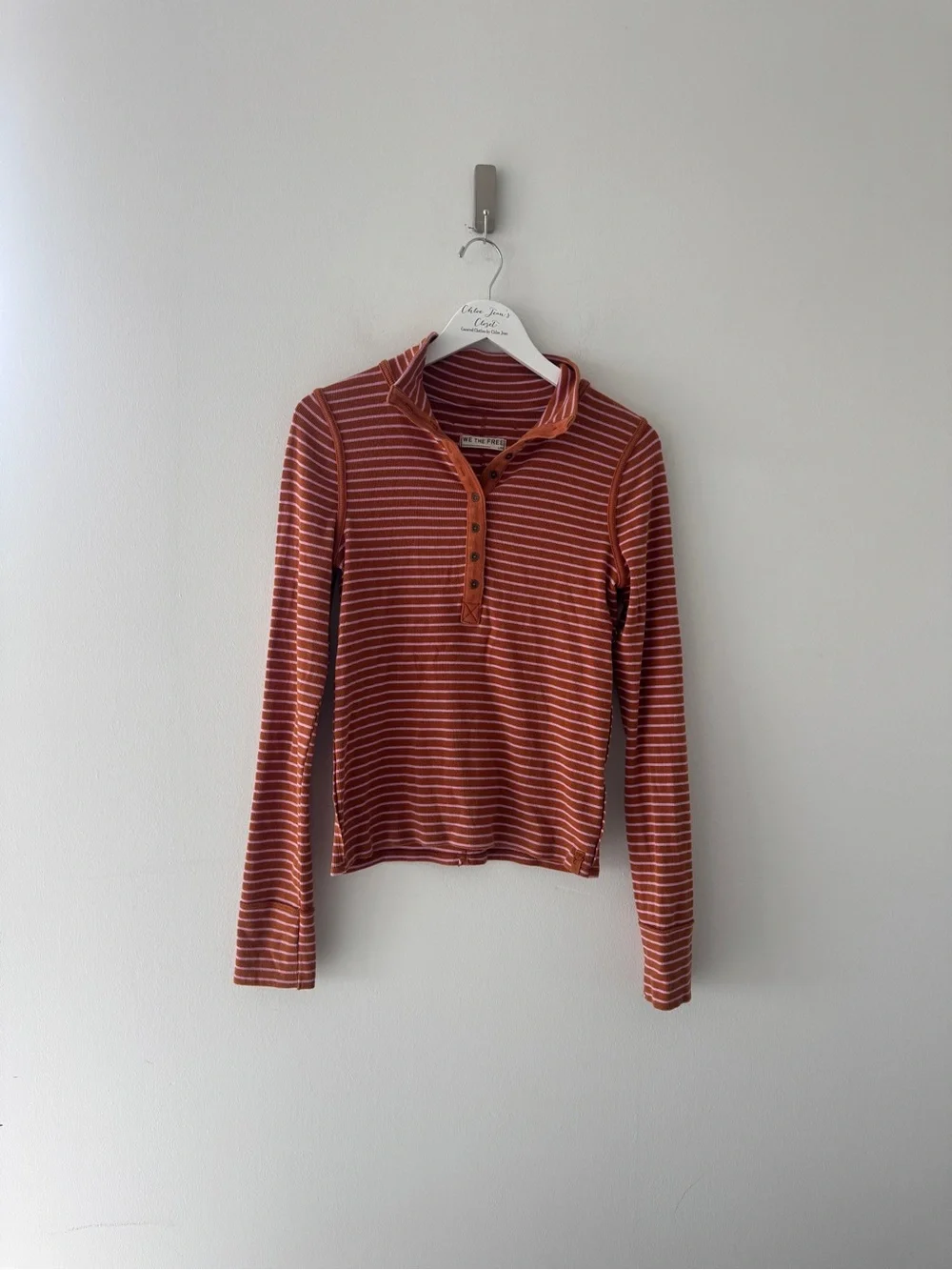 FREE PEOPLE Lake Striped Henley L